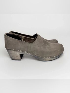 Sandgrens Bridget Closed-back Clogs Handmade Nubuck Leather Size 41 - US 10/10.5